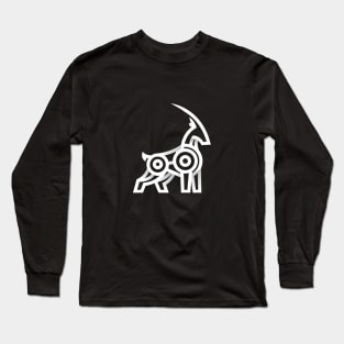 geometric mountain goat Long Sleeve T-Shirt